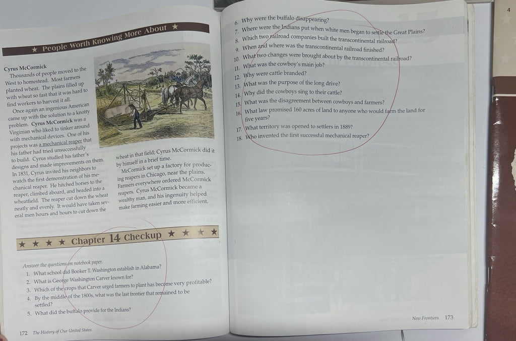Abeka History of our United States COMPLETE 4th ed set3