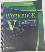 Abeka Workbook V Handbook Grammar Composition teacher key 11th grade homeschool0