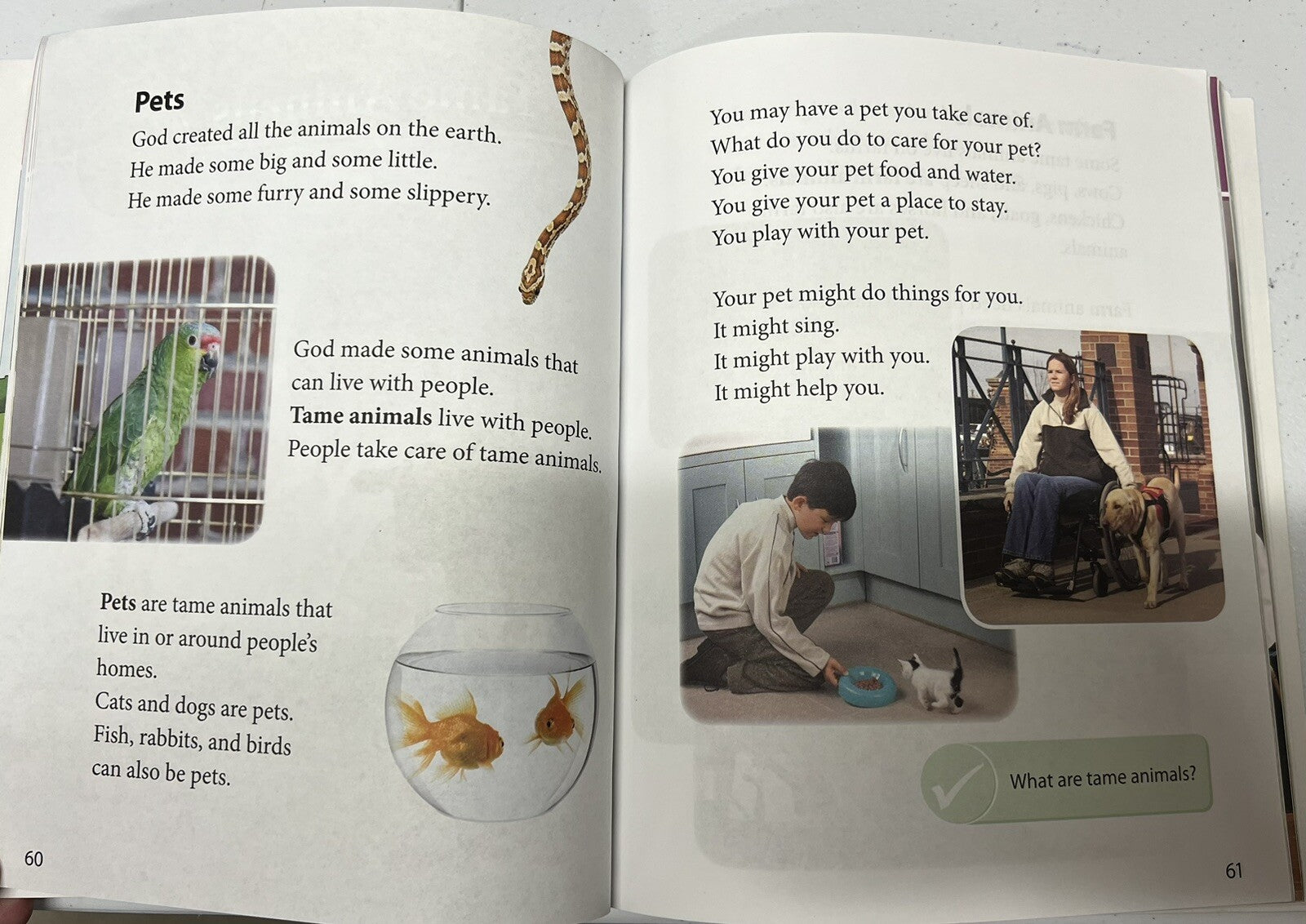 BJU Press Science 1 Student textbook 1st grade homeschool Bob Jones2