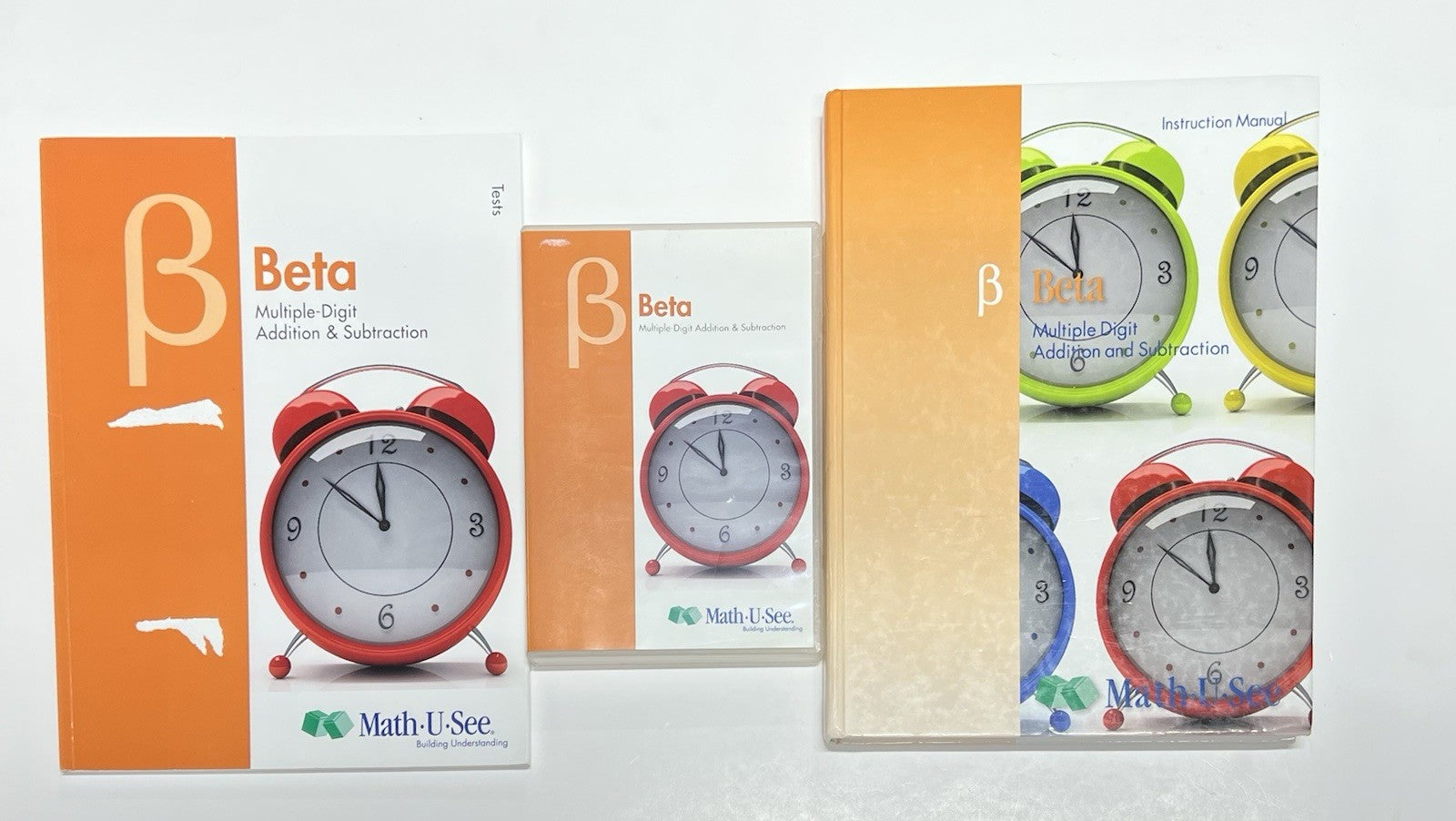Math-U-See Beta Set Instruction Manual, Tests, And DVD  Homeschool math Demme0