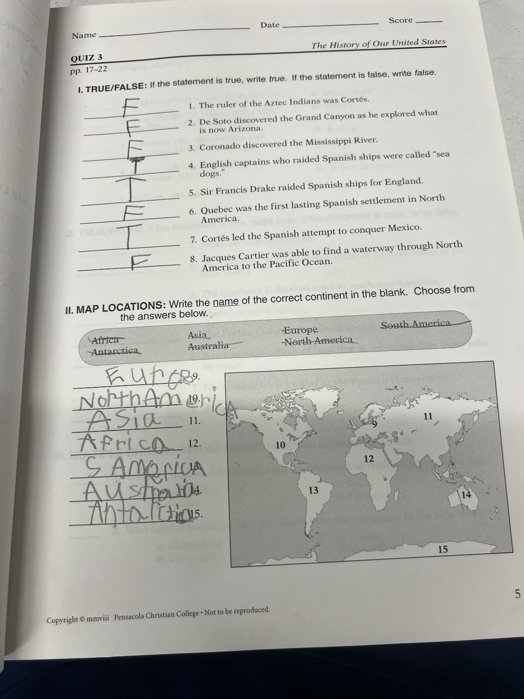 Abeka History of our United States COMPLETE 4th ed set w lesson plans READ4