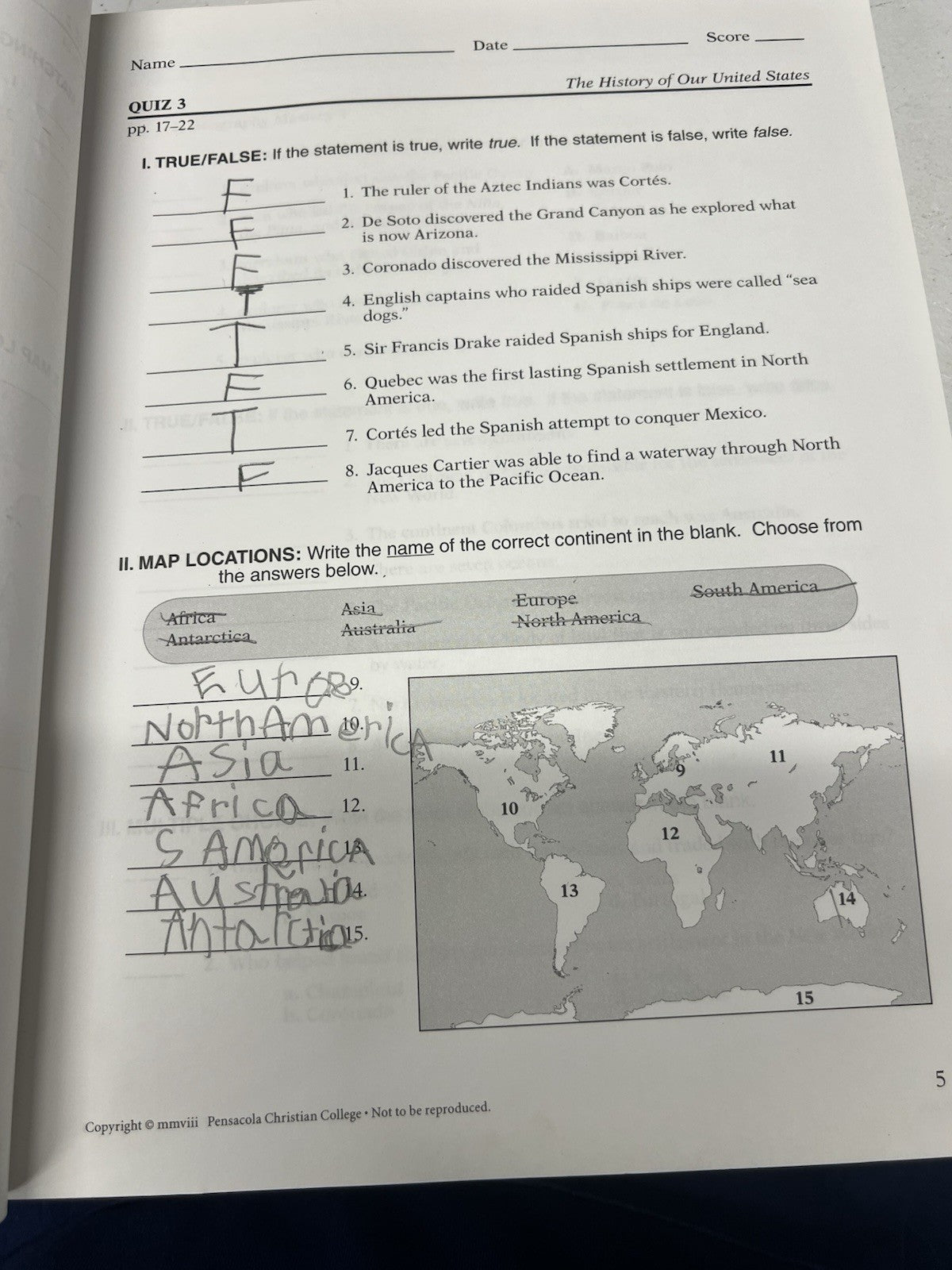 Abeka History of our United States COMPLETE 4th ed set w lesson plans READ4