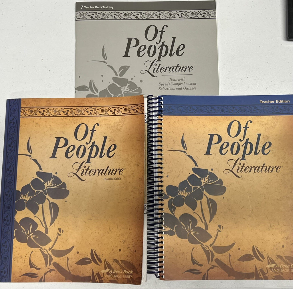 Abeka Of People 7th grade textbook teacher edition quiz test key 4th edition0