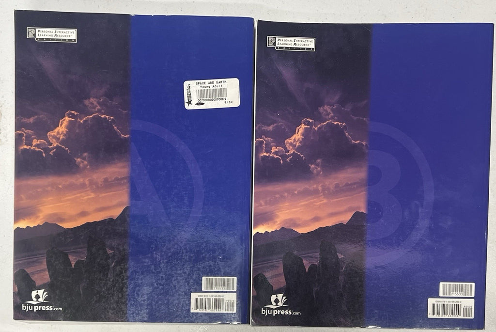 BJU Space & Earth Science With Student Activities set Books A & B 3rd Ed1