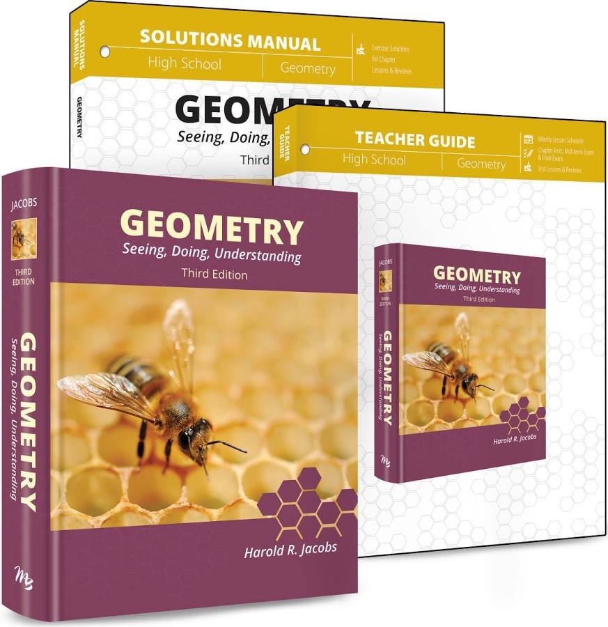 Jacobs Geometry 3rd ed Complete 3 Book Set MasterBooks Solutions Guide Textbook0