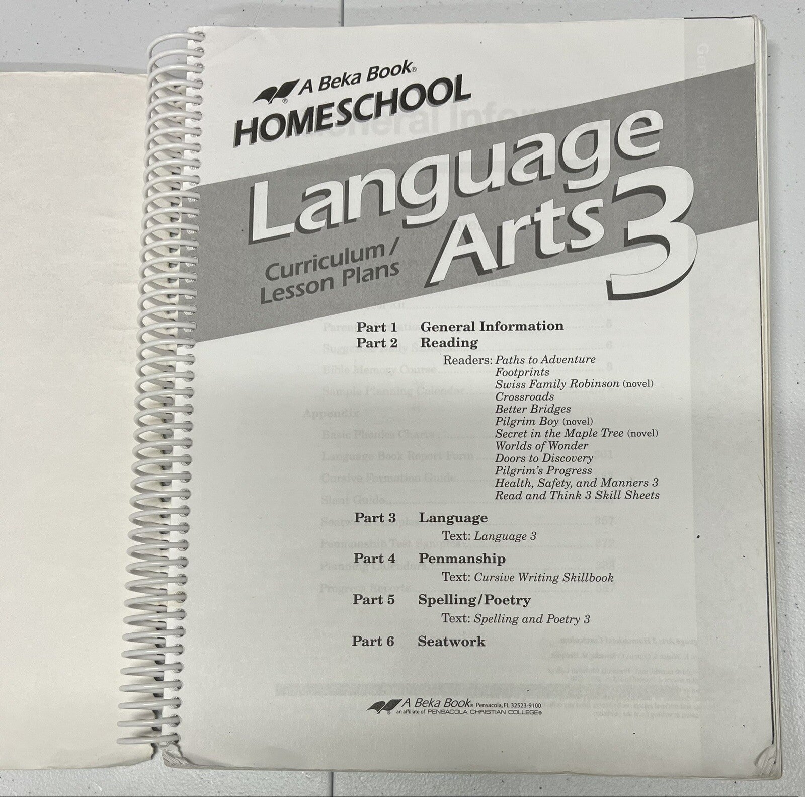 Abeka Language Arts 3 Curriculum Lesson Plans 3rd grade homeschool 2