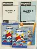 BJU Reading 4 SET voyages Textbook, Worktext, Assessments, Key, Student Handouts0