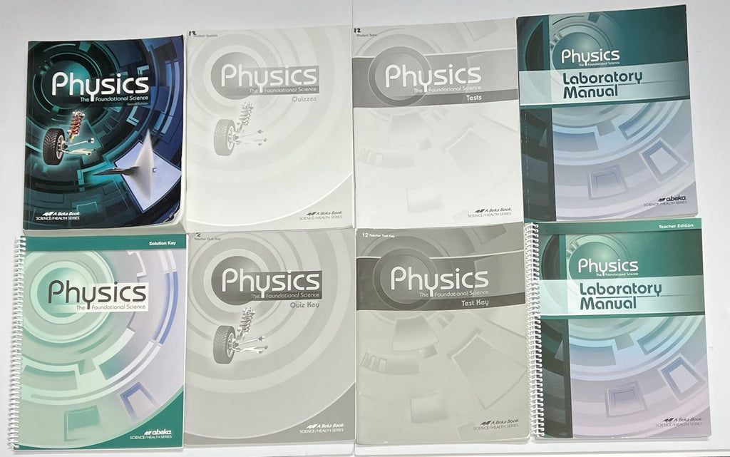 Abeka Physics Complete kit set Solution Key Lab Manual Quiz Test Textbook 2nd ed0