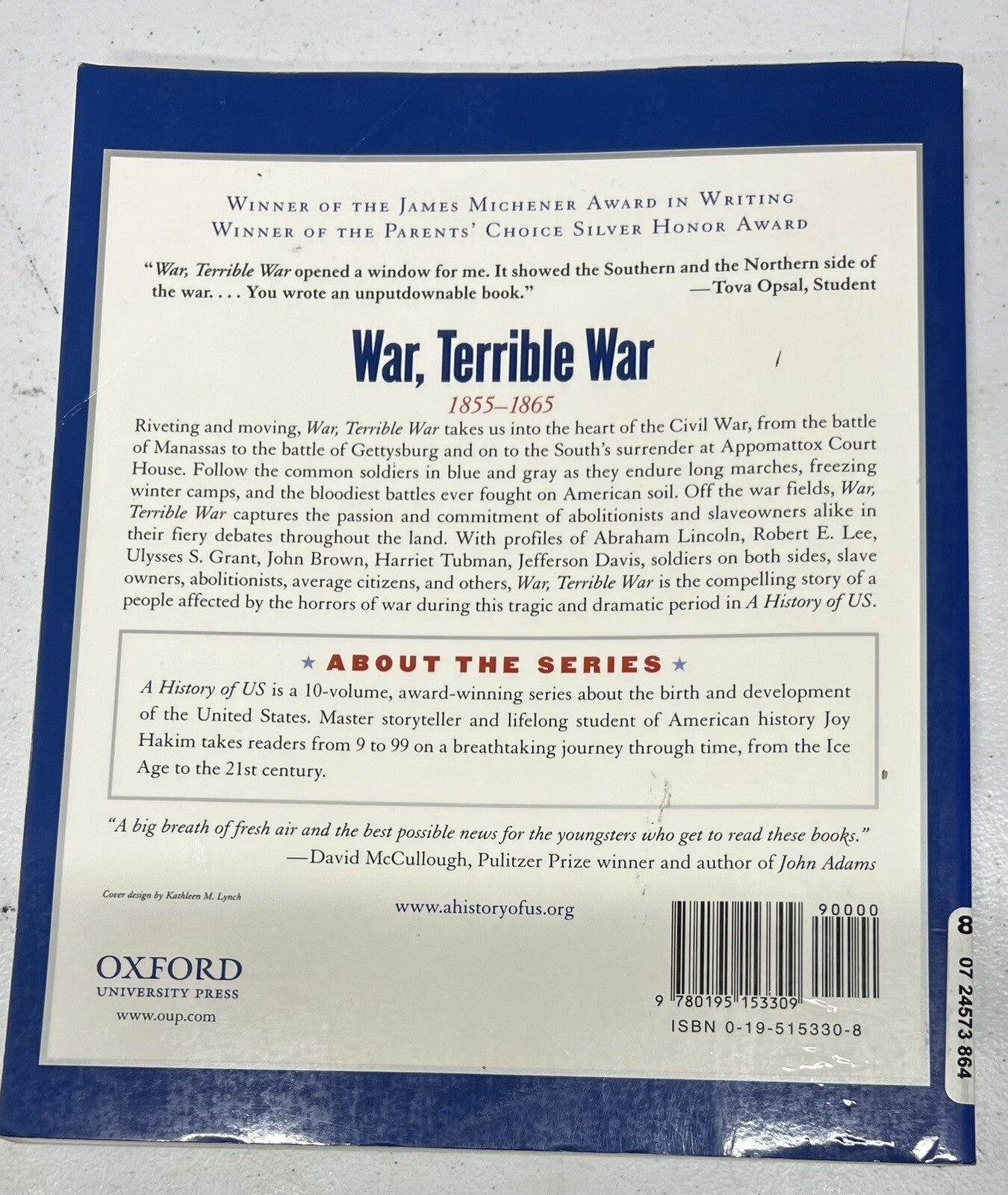 A History of US  6 War Terrible War Joy Hakim  Paperback2