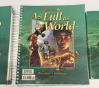 BJU Reading 6 SET textbook and teachers edition part 1 & 2 As Full As the World2