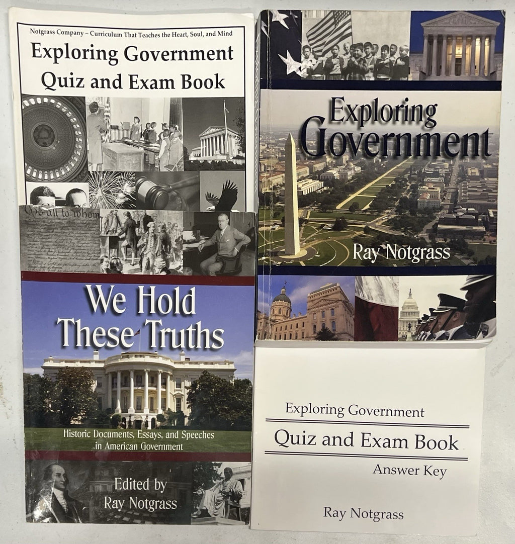 Notgrass Exploring Government SET Quiz Exam Answer Key We Hold These Truths0