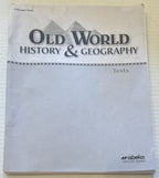 Abeka Old World History Tests fourth edition 5th grade homeschool0