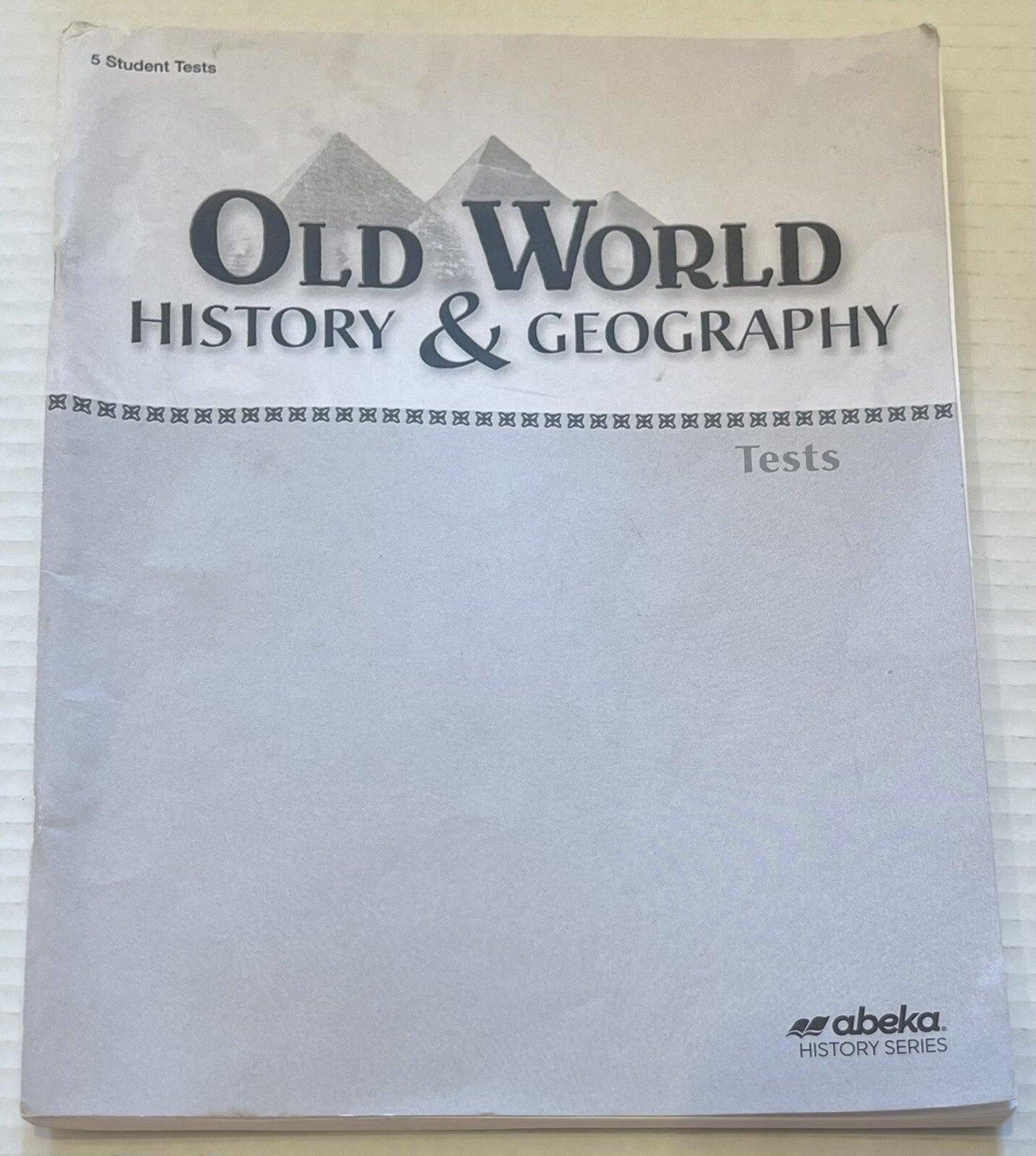 Abeka Old World History Tests fourth edition 5th grade homeschool0