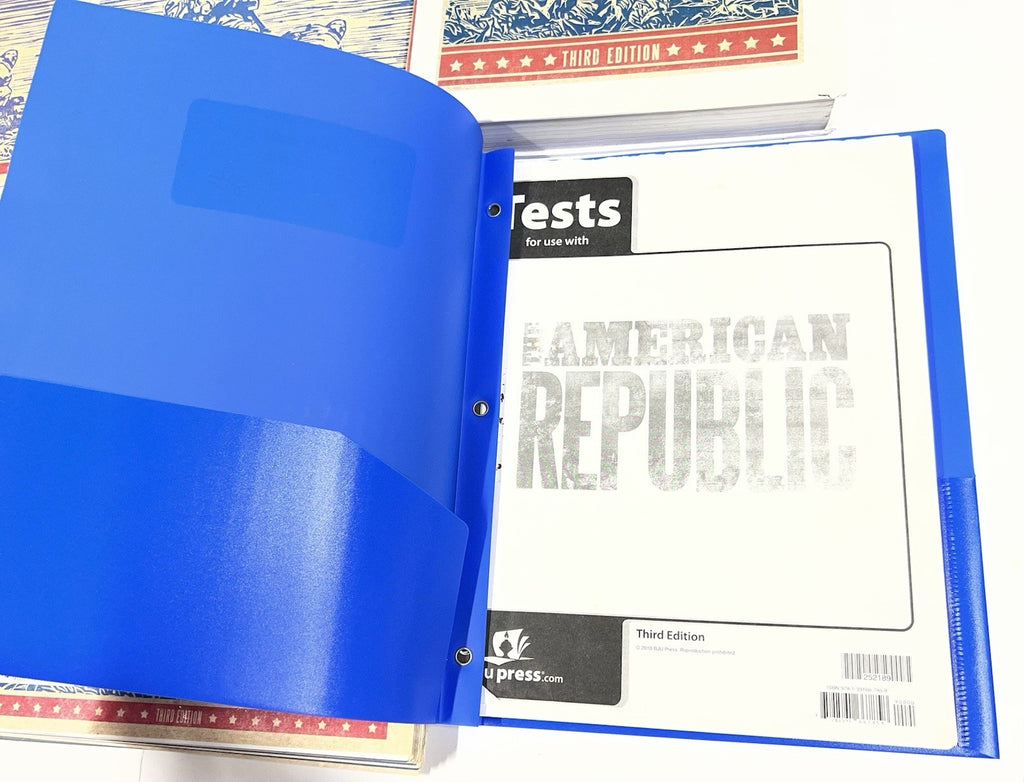 BJU American Republic 3rd edition complete set activities tests key teacher ed1