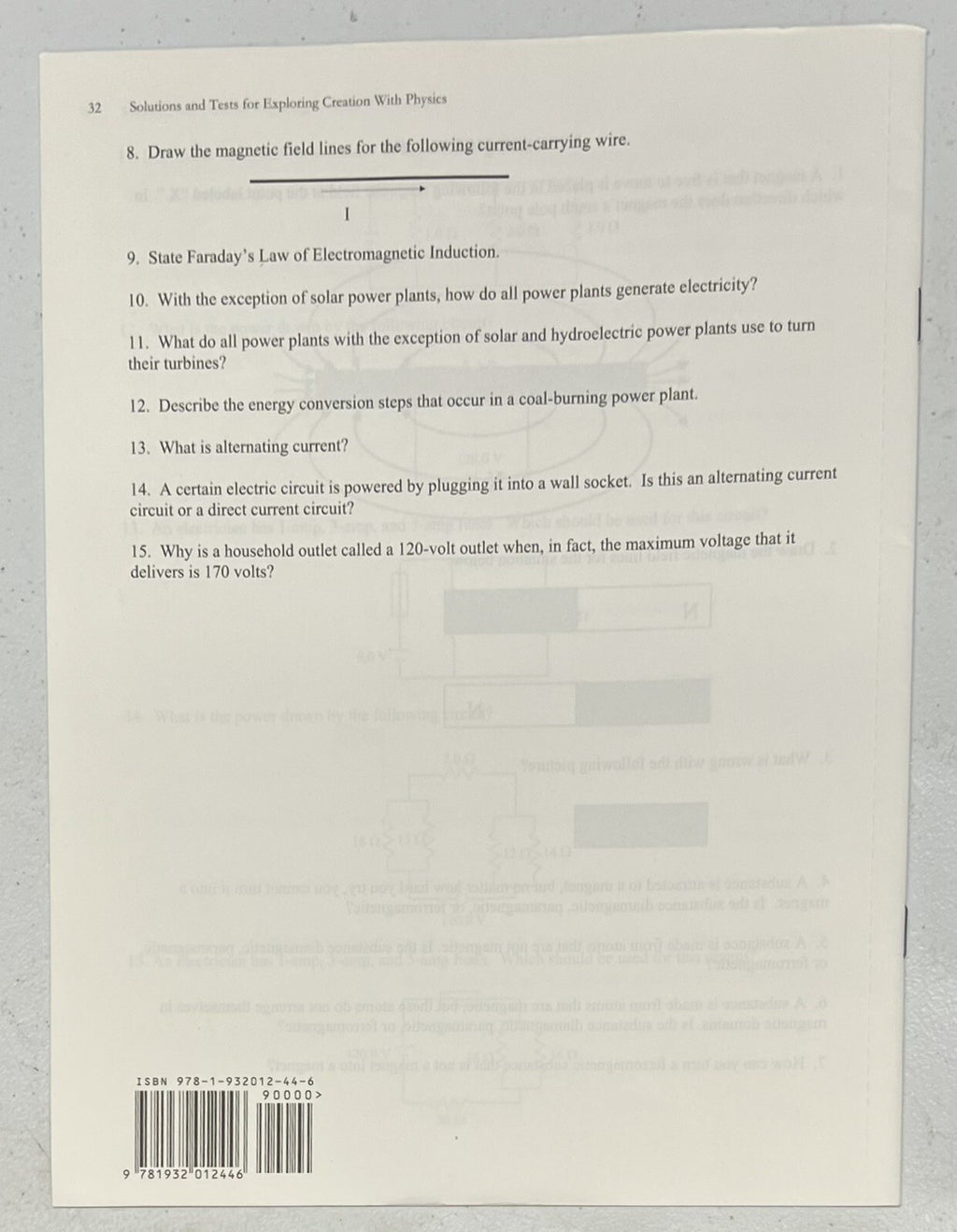 Exploring Creation With Physics  TEST  Booklet Apologia Science1
