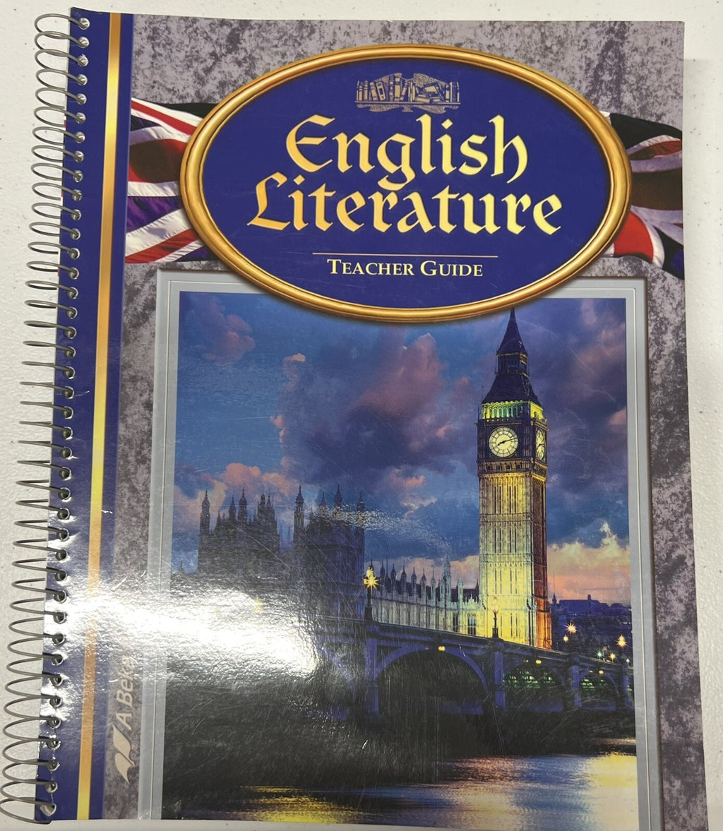 Abeka English Literature set 12th grade homeschool Text Teacher Guide Test Key5