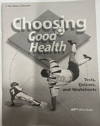 Abeka Choosing Good Health SET 6th grade homeschool READ description see photos8