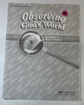 Abeka Observing God's World Quizzes & Worksheets 4th edition 6th grade science0