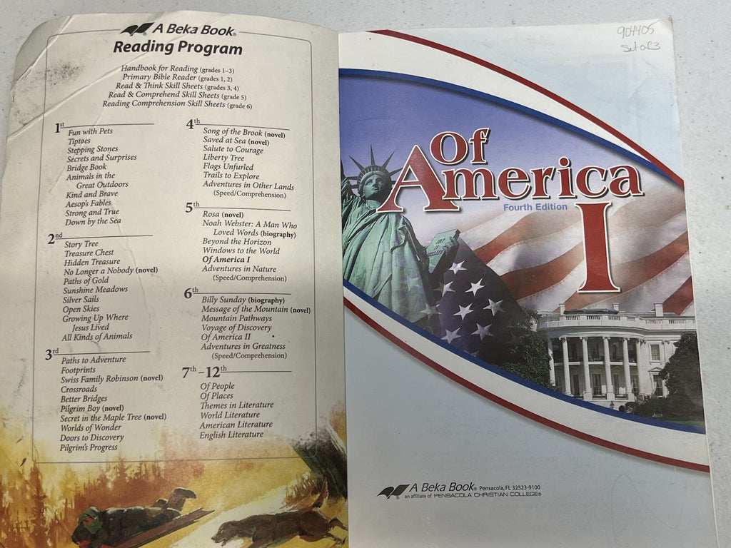 Abeka Of America 1 fourth ed 5c homeschool reader 5th grade1