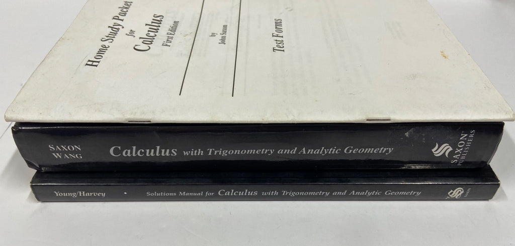 Saxon Calculus SET 1st ed textbook solutions manual test forms tests math6