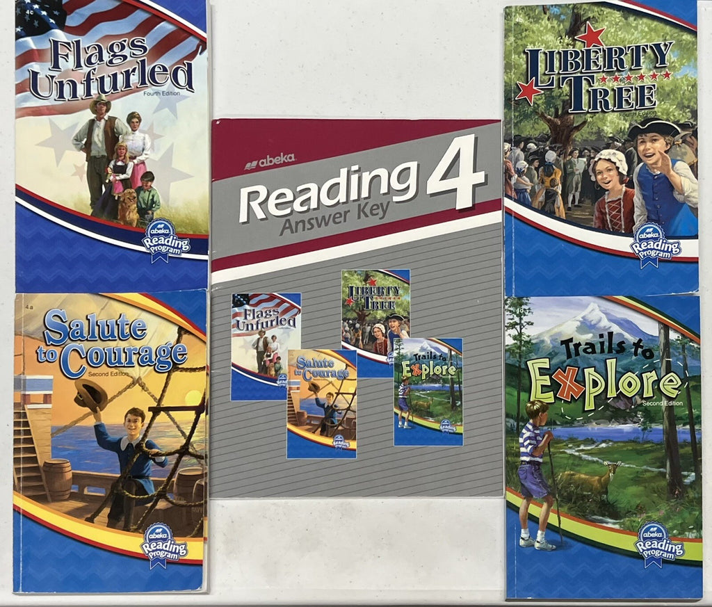 Abeka Reading 4 set 4th grade readers and answer key0