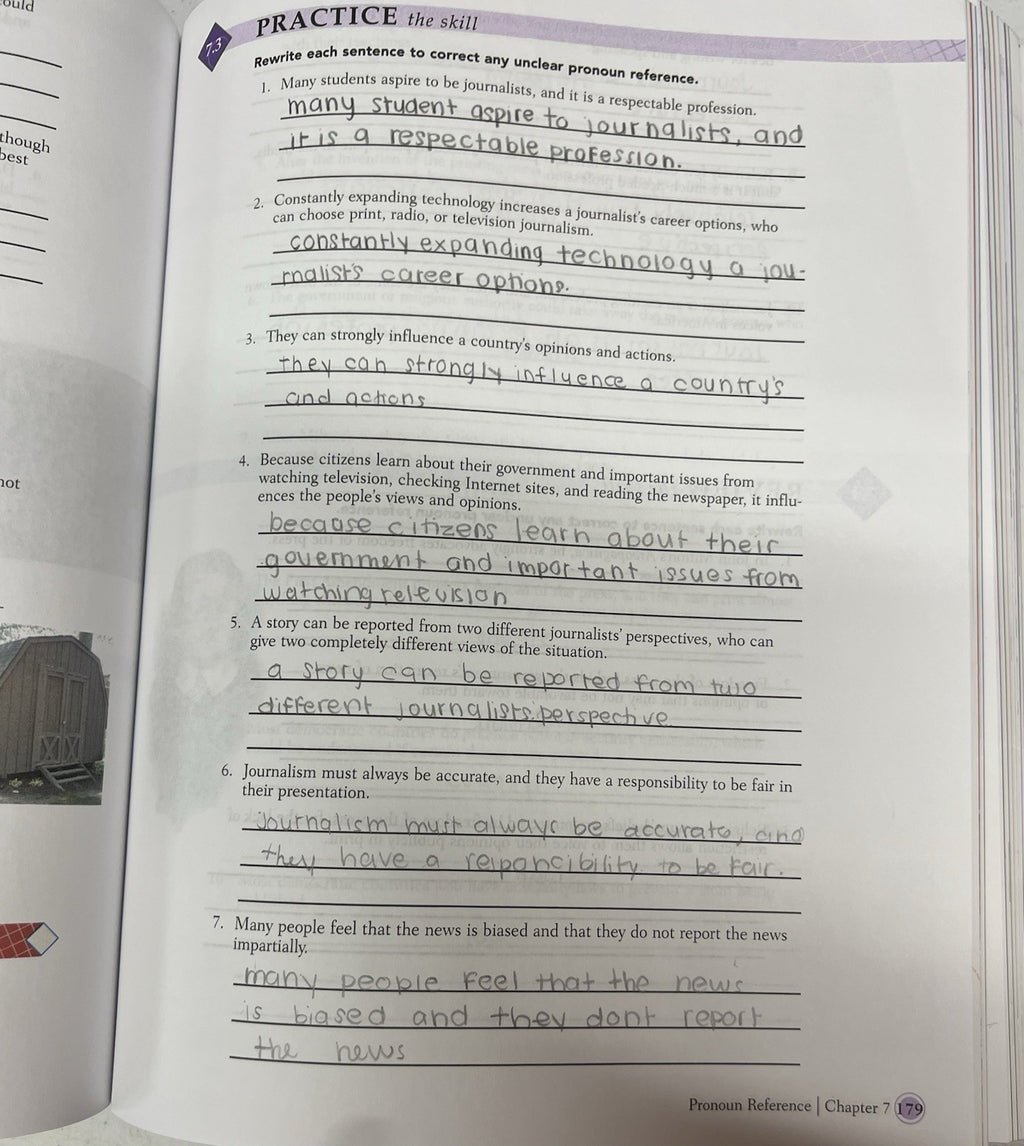 BJU Writing and Grammar 10 fourth edition READ description Back Cover torn3