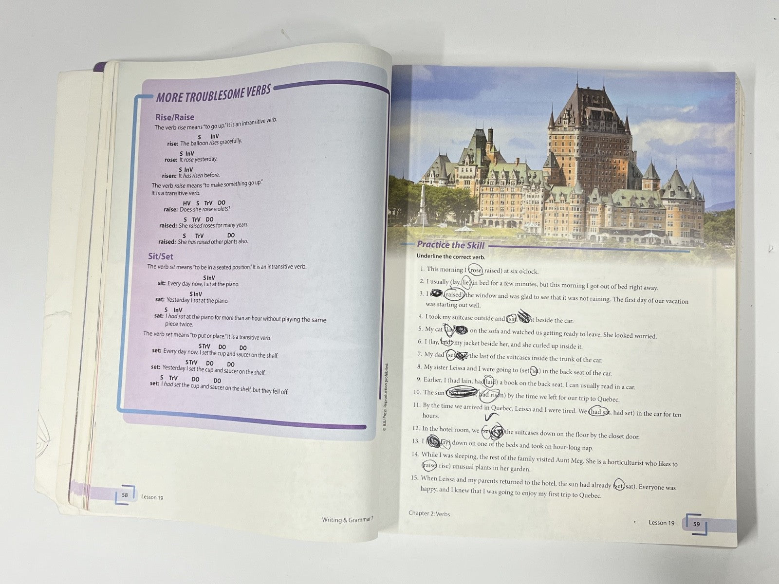 BJU Writing and Grammar 7 4th edition worktext READ7