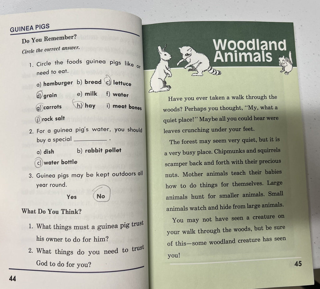 Abeka All Kinds of Animals 2nd grade Reader 2.9 Homeschool Read description!3