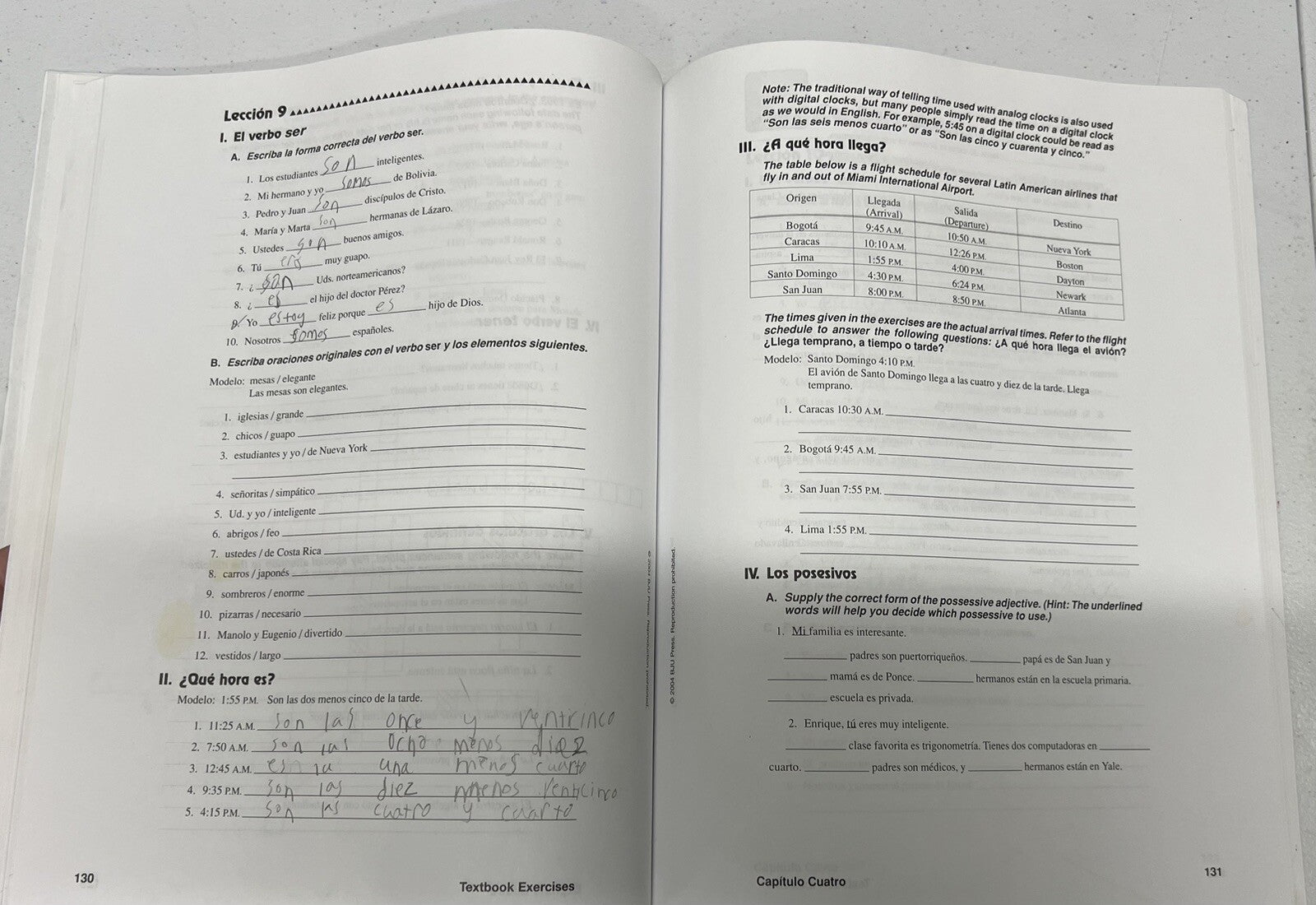 BJU Spanish 1 Activities Manual second edition homeschool BJU Press4
