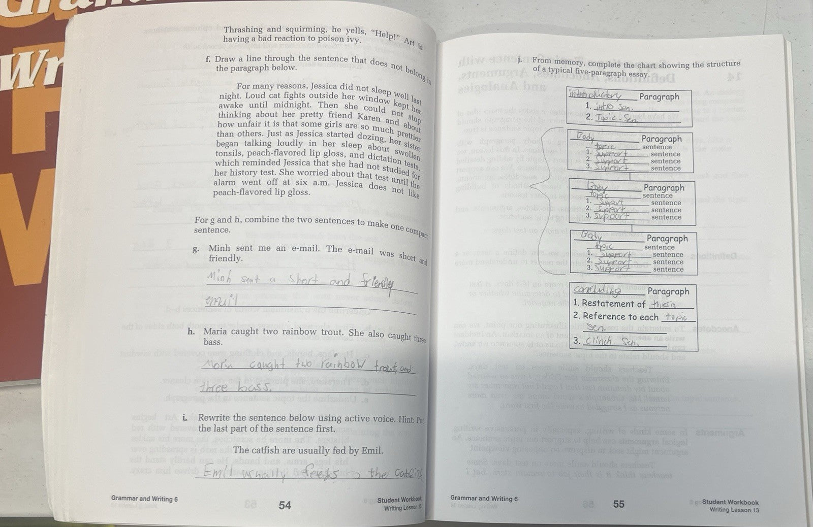 Saxon Grammar and Writing 6 bundle kit set Textbook Workbook Teacher Guide3