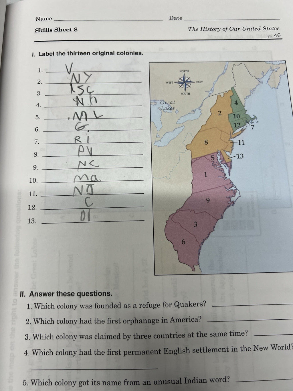 Abeka History of our United States COMPLETE 4th ed set w lesson plans READ2