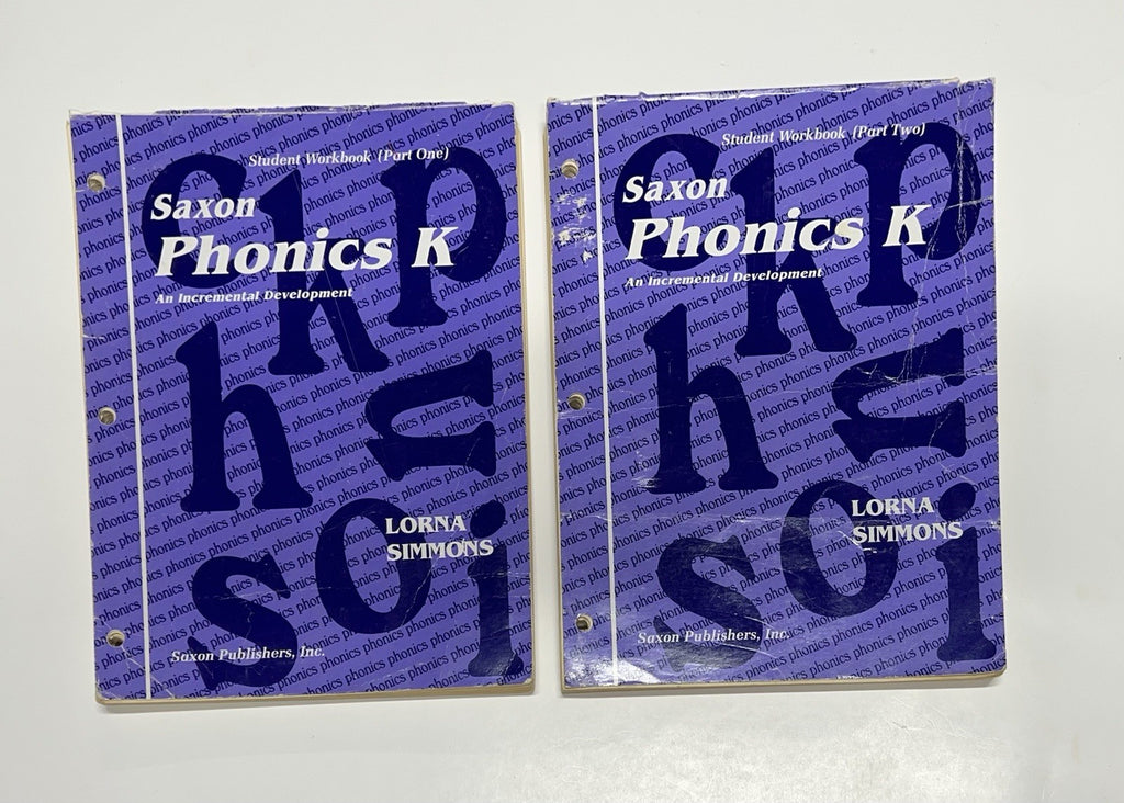 Saxon Phonics K SET student Workbook part 1 & 2 + Teacher's manual kindergarten7