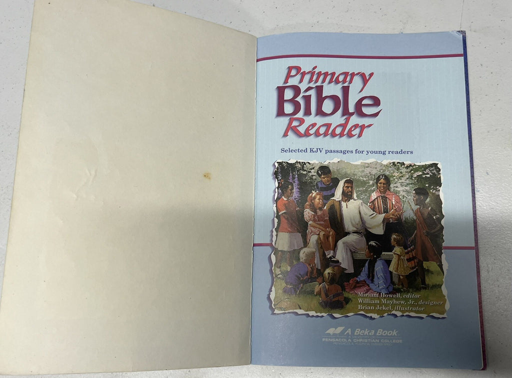 Abeka Primary Bible Reader second edition homeschool2