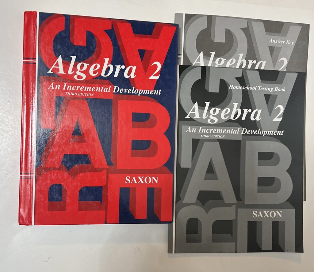Saxon Algebra 2 SET 3rd Ed. Textbook, Answer Key & homeschool testing book0