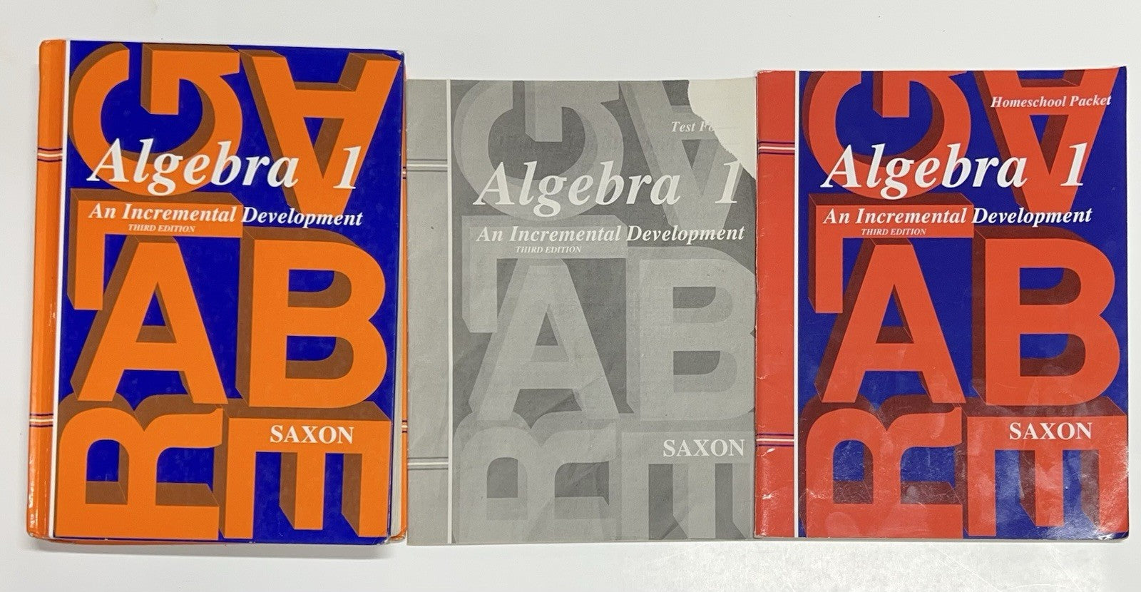 Saxon Algebra 1 set third edition textbook homeschool packet test forms0