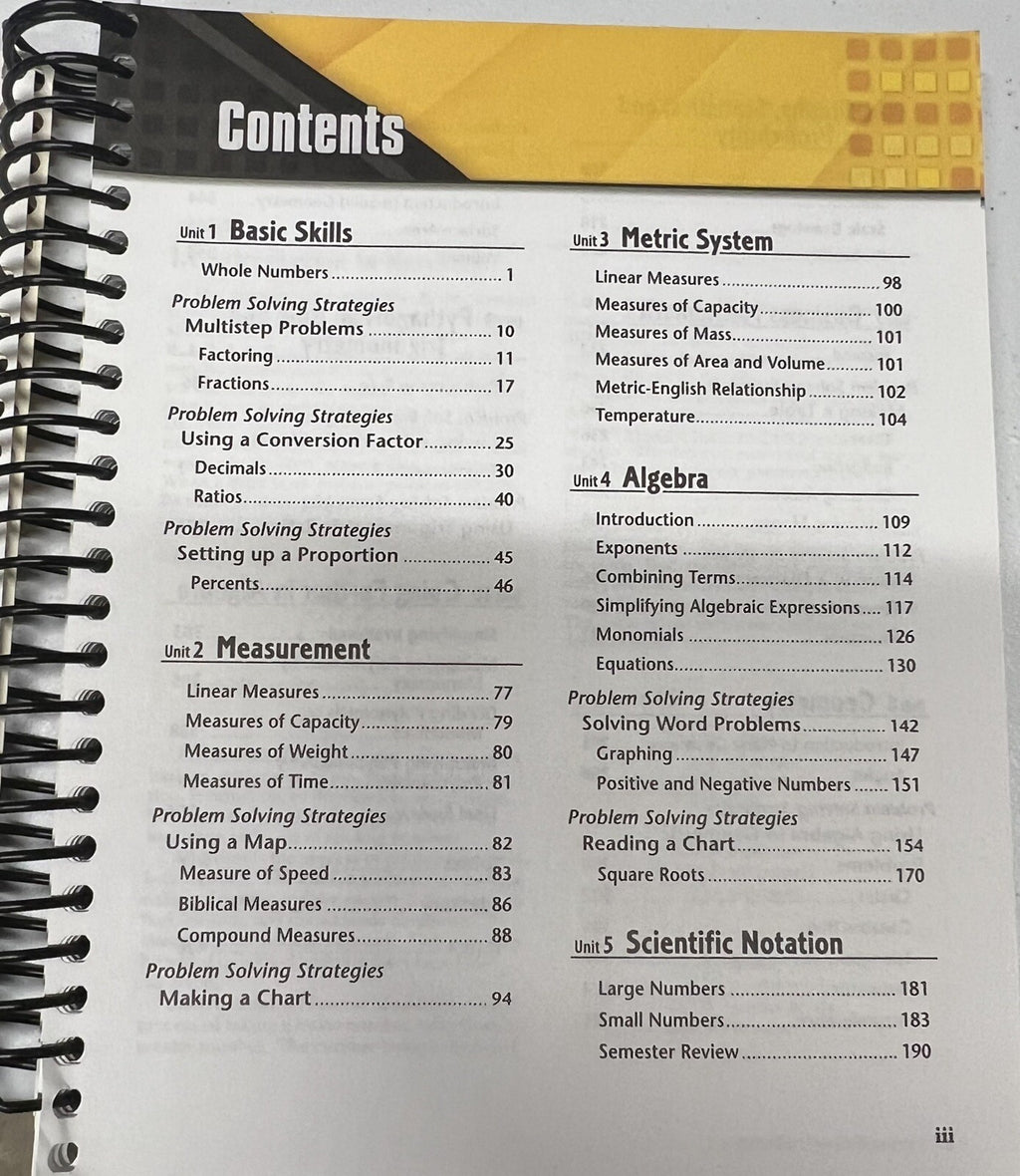 Abeka Pre-Algebra TEACHER Key to Work-text AND Solution Key2