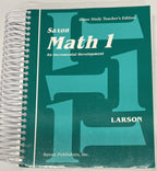 Saxon Math 1 Home Study Teachers Edition 1st grade homeschool0