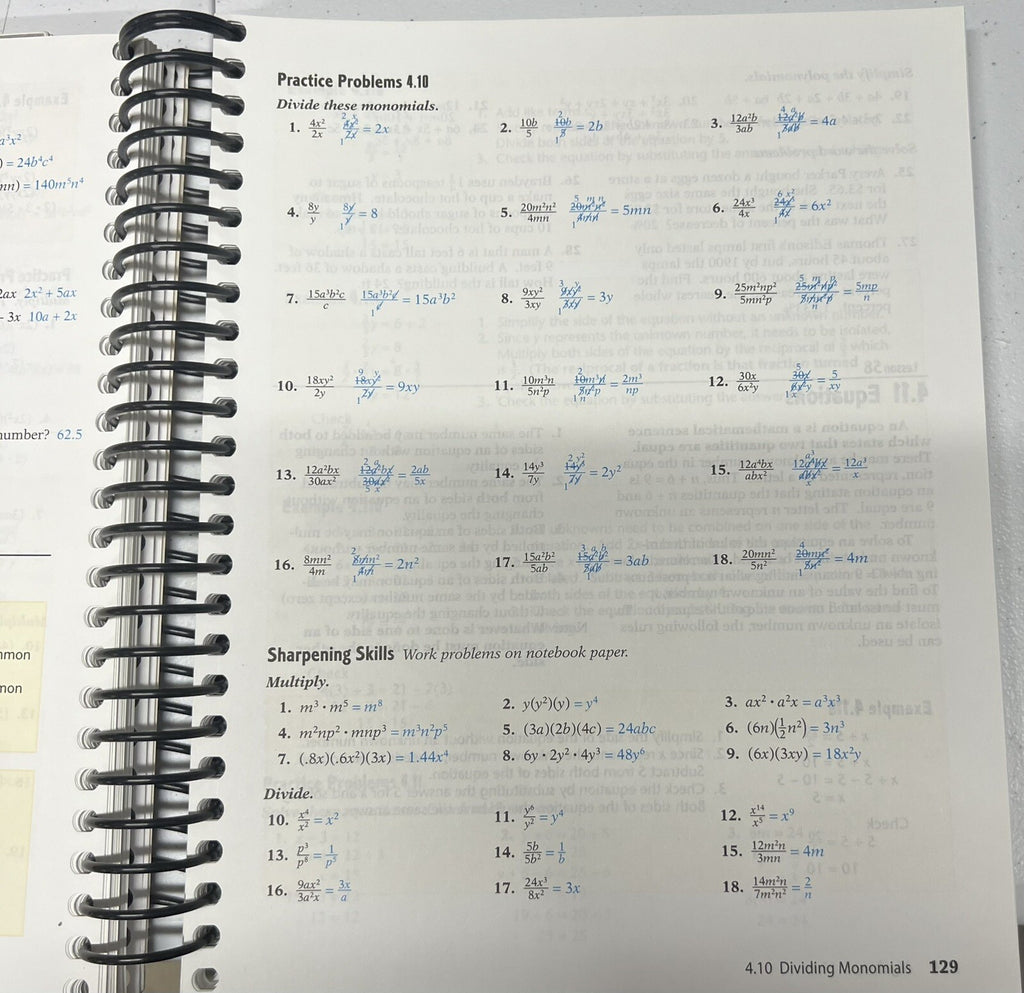 Abeka Pre-Algebra TEACHER Key to Work-text AND Solution Key4