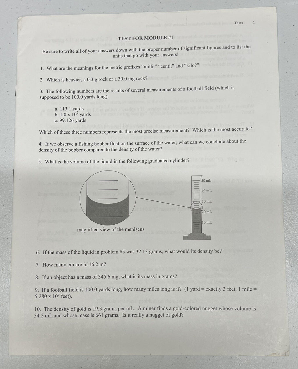 Exploring Creation with Chemistry Tests Test booklet Apologia0