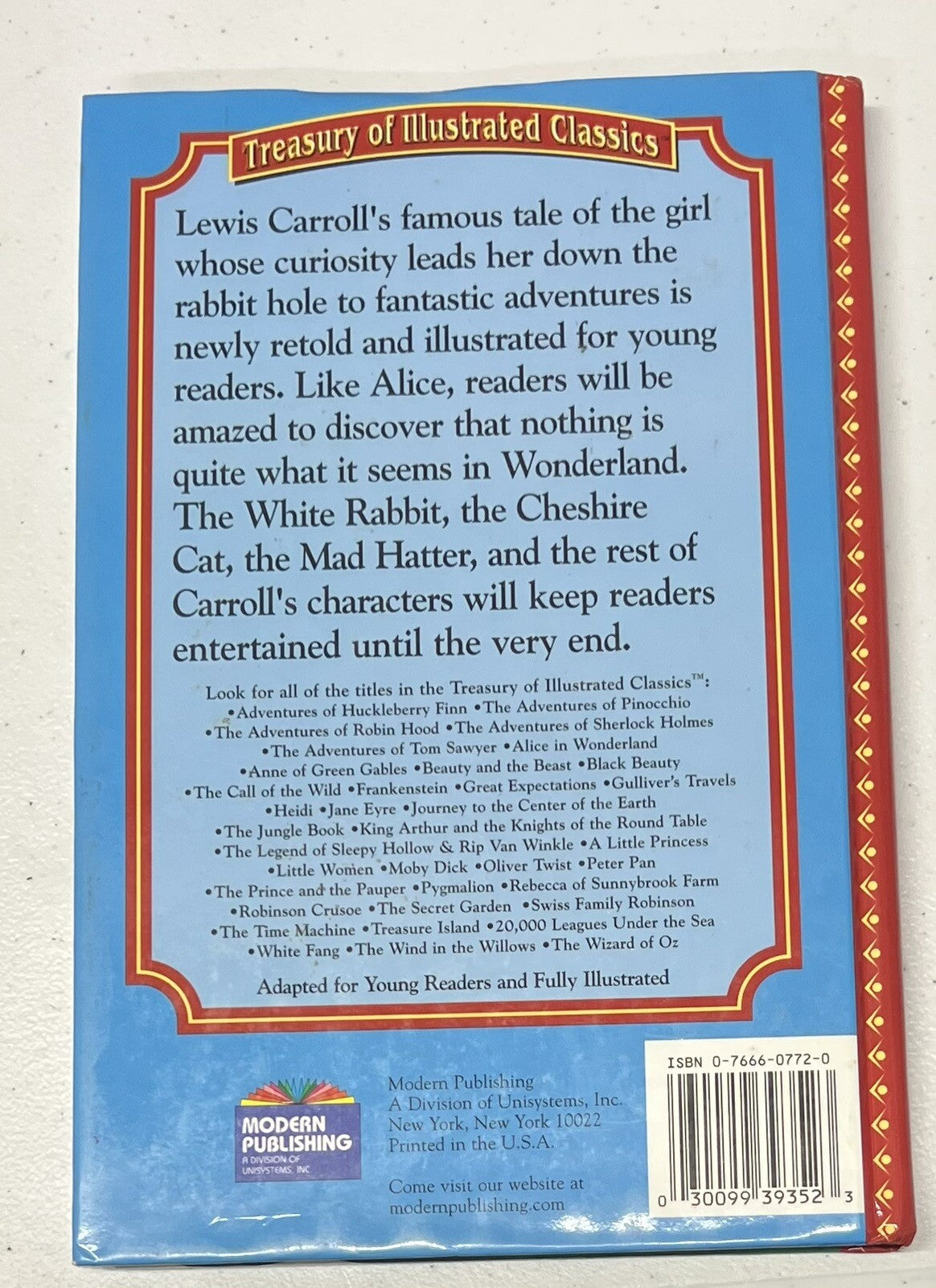 Alice in Wonderland  Treasury of Illustrated Classics  Lewis Carroll2