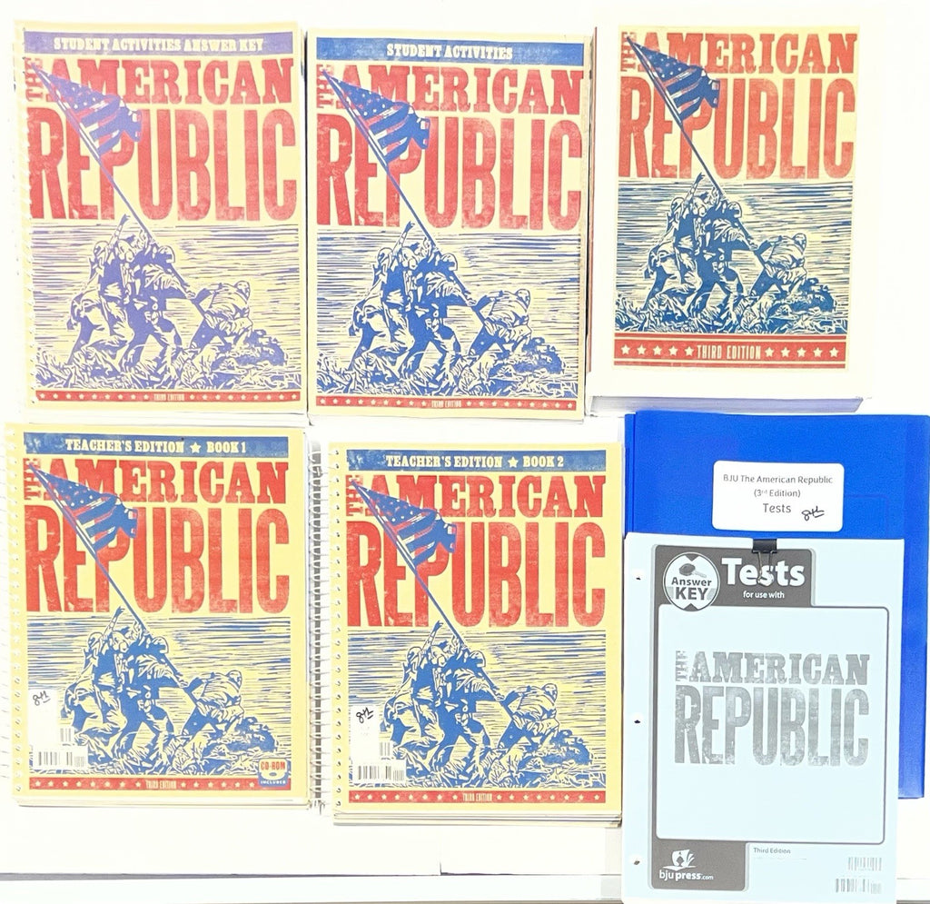 BJU American Republic 3rd edition complete set activities tests key teacher ed0