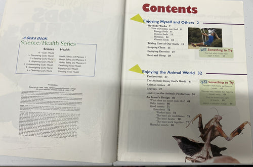 Abeka Enjoying God's World third edition Science Reader 2nd grade homeschool1
