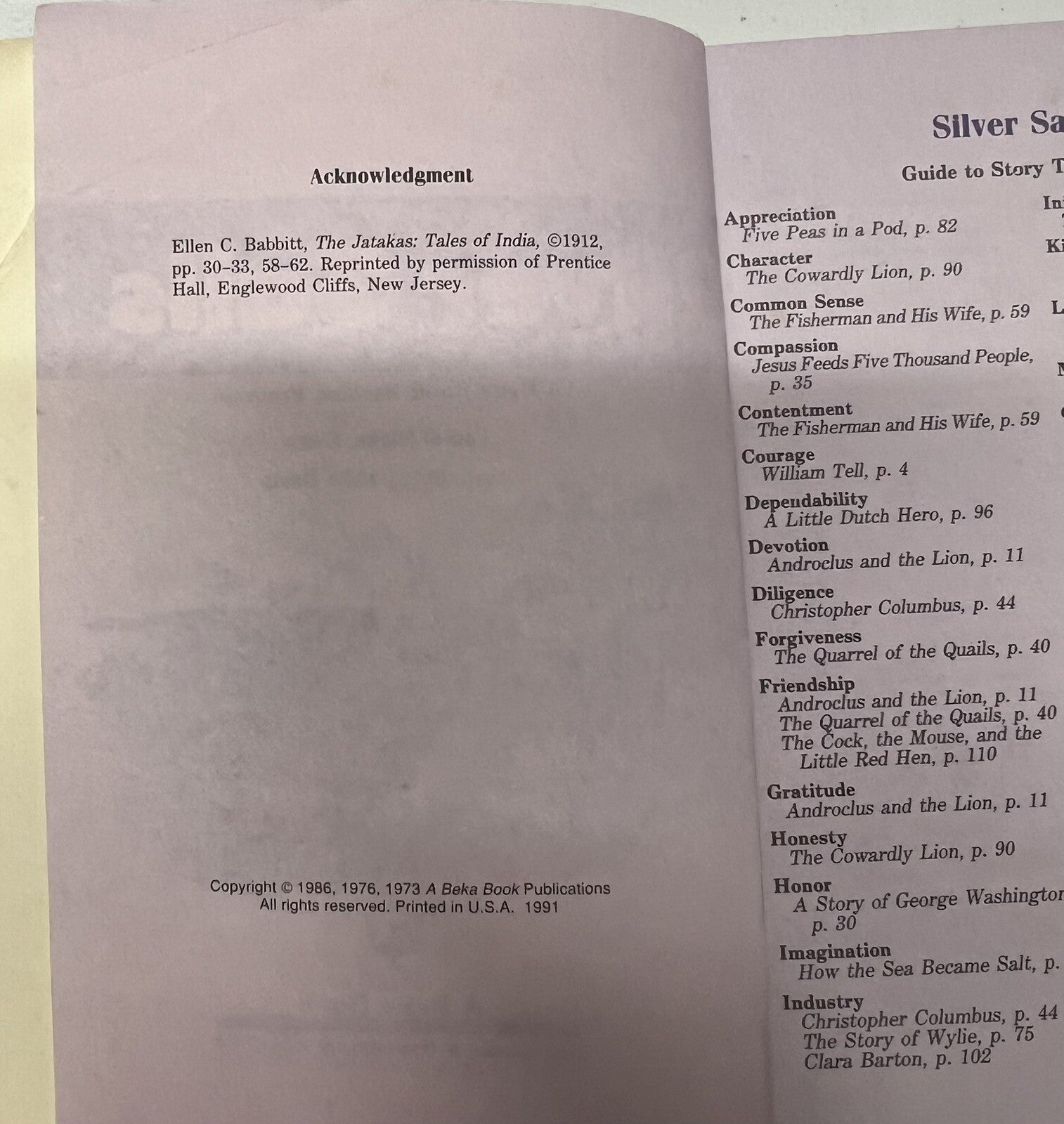 Abeka Silver Sails 2nd grade Reader 2.7 (Vintage edition) Homeschool2