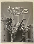 Abeka Spelling Vocabulary Poetry 6 Test Key 6th grade sixth edition0