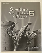 Abeka Spelling Vocabulary Poetry 6 Test Key 6th grade sixth edition0