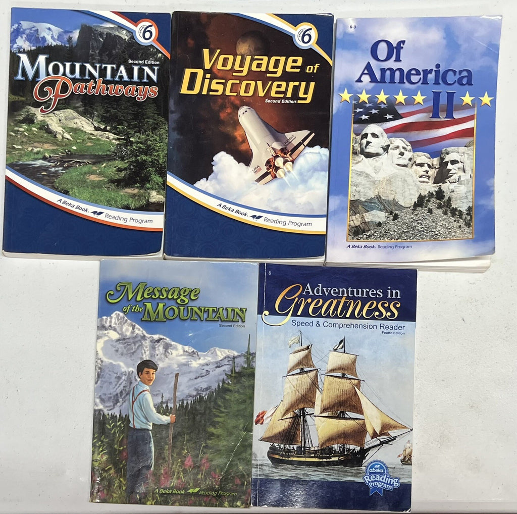 Abeka 6th grade readers set homeschool reading lot READ description0