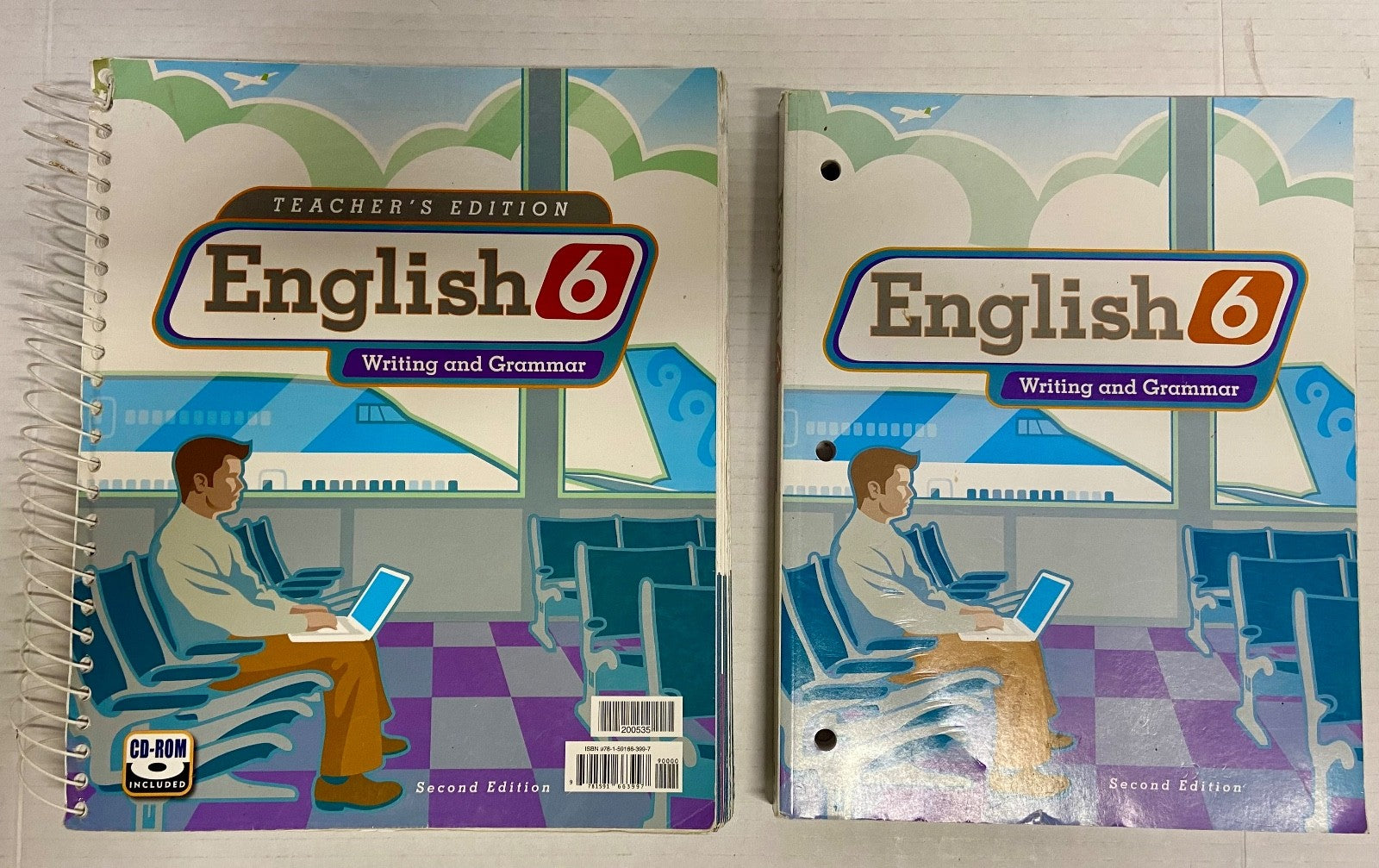 BJU English 6 Textbook and Teacher edition with CD second ed. *Read description!0