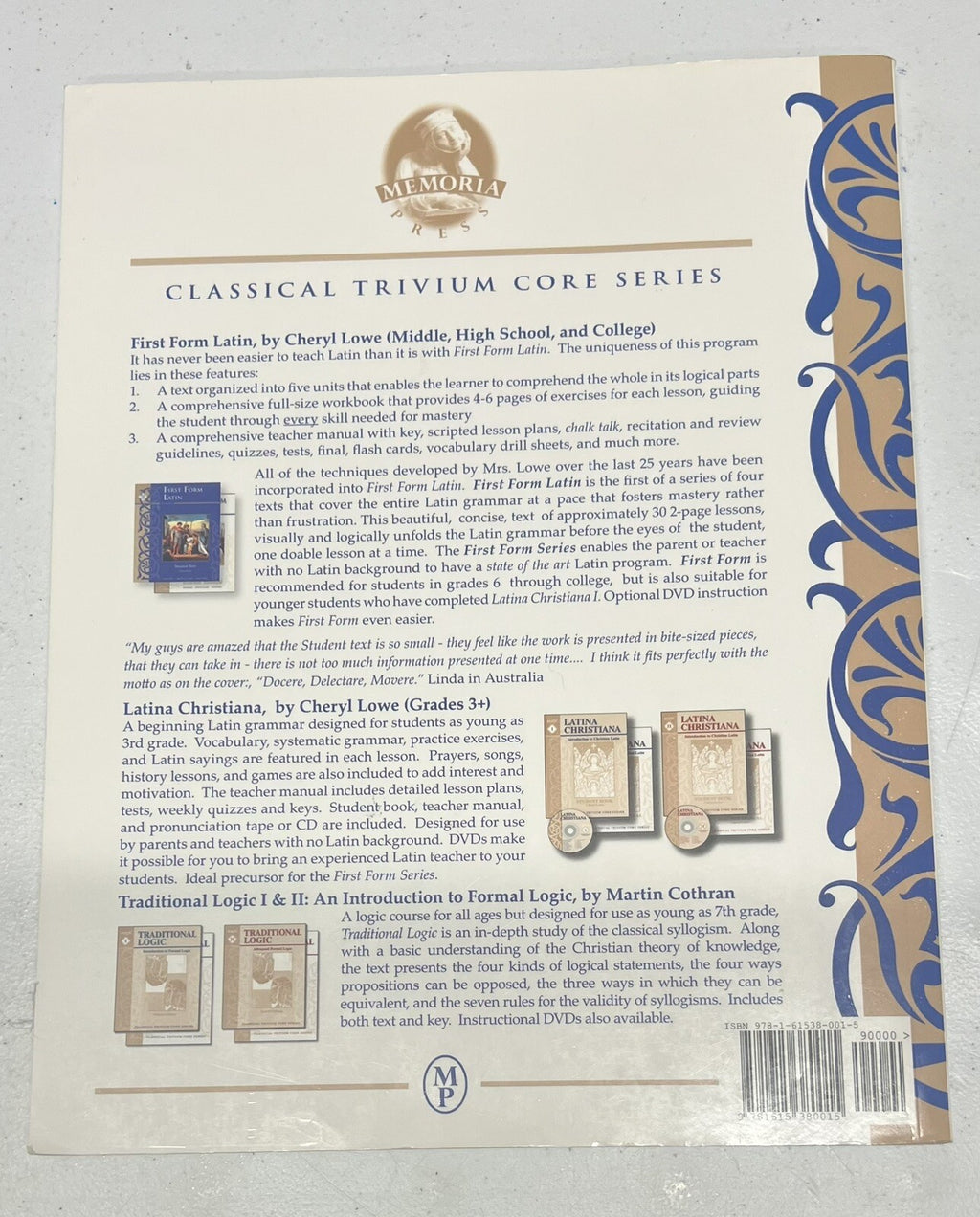First Form Latin Teacher Manual Memoria Press Cheryl Lowe1