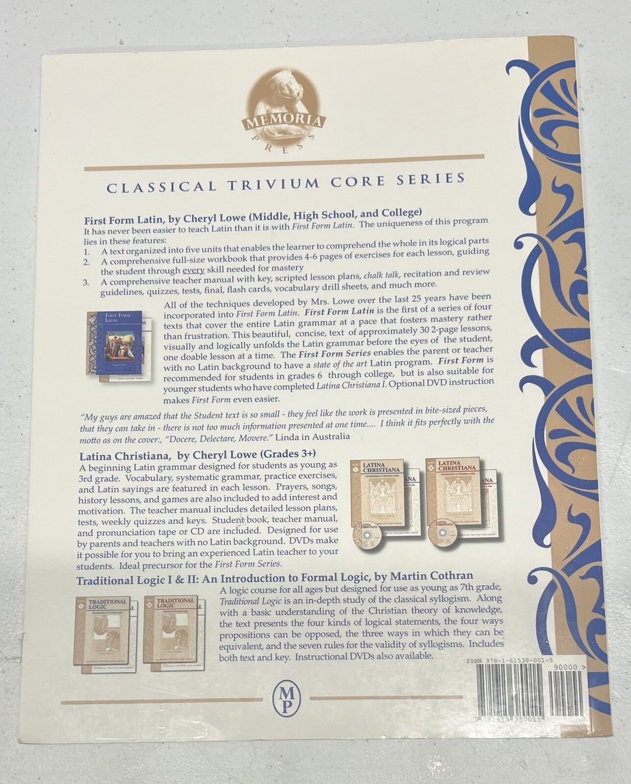 First Form Latin Teacher Manual Memoria Press Cheryl Lowe1
