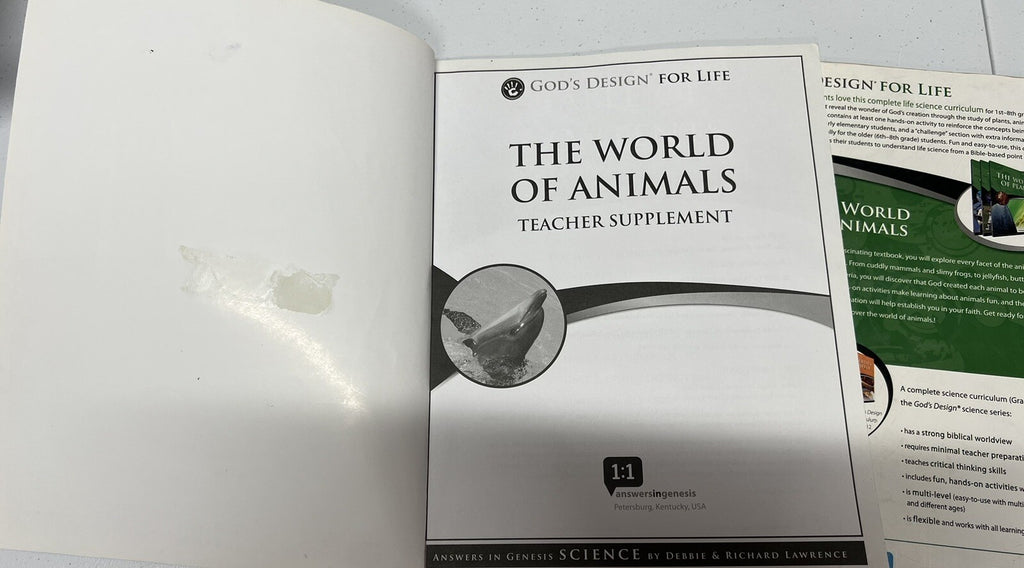 God’s Design for Life The World of Animals SET Answers in Genesis READ DESCRIP..2